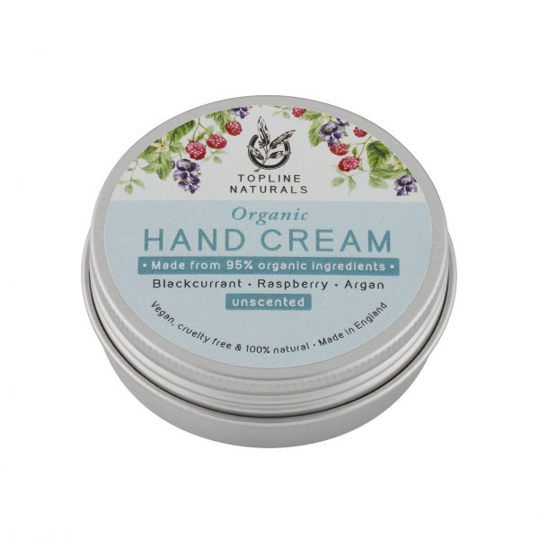 Organic Hand Cream, Unscented 50ml studio photo